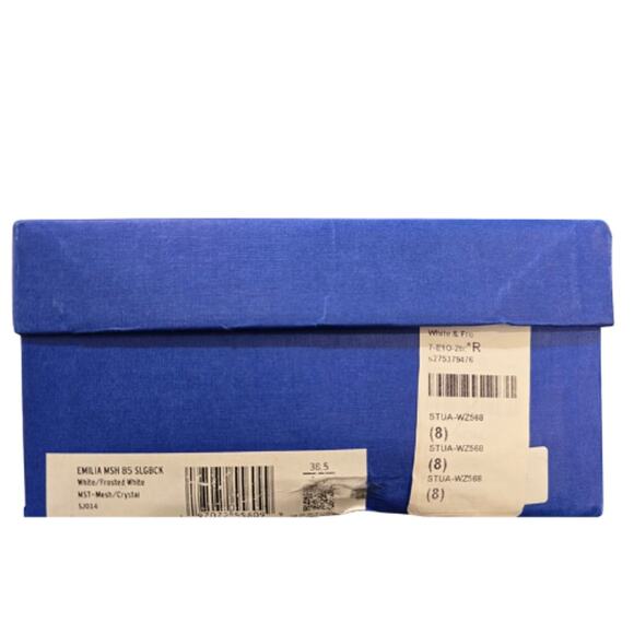 Stuart Weitzman Emilia Mesh 100 Slingback in White & Frosted White – EUC Size 8 - Picture 4 of 10